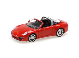 PRE-ORD3R Minichamps Modeliukas 1/87 2014 Porsche 911 Targa, red
