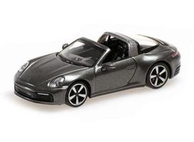 PRE-ORD3R Minichamps Modeliukas 1/87 2020 Porsche 911 (992) Turbo S, green