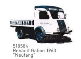 PRE-ORD3R NOREV Modeliukas 1/87 1963 Renault Galion *Neufang*, white/blue/black