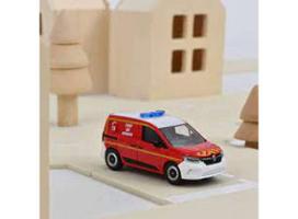 PRE-ORD3R NOREV Modeliukas 1/64 2023 Renault Kangoo Van Pompiers- Chef de Groupe, red/white/yellow