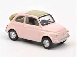 PRE-ORD3R NOREV Modeliukas 1/43 1965 Fiat 500F *Jet-car*, pastel pink
