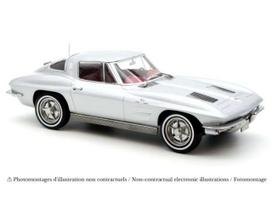 PRE-ORD3R NOREV Modeliukas 1/18 1963 Chevrolet Corvette Sting Ray, sebring silver