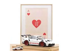 PRE-ORD3R NOREV Modeliukas 1/12 2022 Porsche 911 GT3 RS, white/pyro red