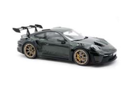 PRE-ORD3R NOREV Modeliukas 1/12 2022 Porsche 911 GT3 RS, Jetgreen metallic/black