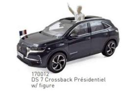 PRE-ORD3R NOREV Modeliukas 1/43 2017 DS 7 Crossback Presidentiel with Figure, black