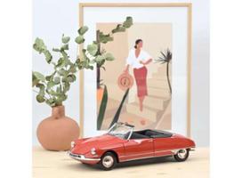 PRE-ORD3R NOREV Modeliukas 1/18 1961 Citroën DS 19 Cabriolet, red corail