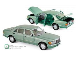 PRE-ORD3R NOREV Modeliukas 1/18 1991 Mercedes-Benz 560 SEL, light green metallic