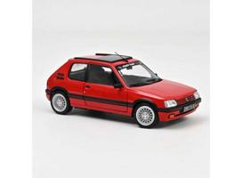 PRE-ORD3R NOREV Modeliukas 1/18 1991 Peugeot 205 GTi 1.9 PTS deco, red vallelunga