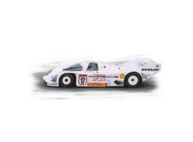 PRE-ORD3R NOREV Modeliukas 1/18 1987 Porsche 962C #17 H.J. Stuck Winner Supercup Nurburgring, white