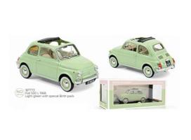 PRE-ORD3R NOREV Modeliukas 1/18 1968 Fiat 500L, light green