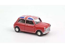 PRE-ORD3R NOREV Modeliukas 1/54 1964 Mini Cooper S, red with flag on roof