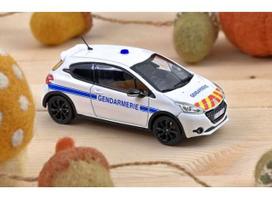 PRE-ORD3R NOREV Modeliukas 1/43 2014 Peugeot 208 GTi 30TH *Gendarmerie*, white/blue
