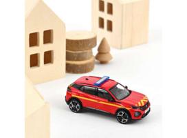 PRE-ORD3R NOREV Modeliukas 1/43 2024 Peugeot 2008 *Pompiers* red/yellow