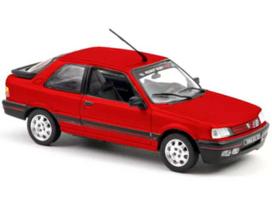 PRE-ORD3R NOREV Modeliukas 1/43 1987 Peugeot 309 GTI, Vallelunga red with deco PTS