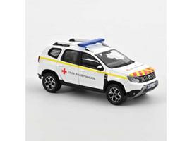 PRE-ORD3R NOREV Modeliukas 1/43 2020 Dacia Duster Ambulance VLTT 77, white/red/yellow