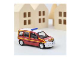 PRE-ORD3R NOREV Modeliukas 1/43 2013 Renault Kangoo Pompiers Infirmier SSSM, red/white