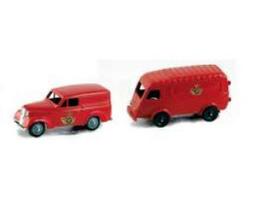 PRE-ORD3R NOREV Modeliukas 1/43 Renault 1000kgs and Dauphine Set Belgium Post, red