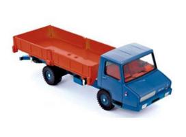 PRE-ORD3R NOREV Modeliukas 1/43 Berliet Stradair Benne basculante latérale, blue/orange