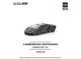 PRE-ORD3R Pop Race Modeliukas 1/64 Lamborghini Centenario, carbon/red