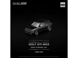PRE-ORD3R Pop Race Modeliukas 1/64 Golf GTI MK2 *The Dark Chrome Series*, dark chrome