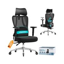 Ergonomiška biuro kėdė su reguliuojama atrama