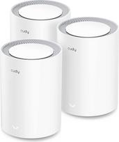 "Cudy AX3000 WiFi 6 Mesh WiFi" sistema - pakeičia maršrutizatorius ir ilgintuvus, aprėpia iki 270 kv. m, 2,5G WAN prievadas, palaiko eterneto magistralę, VPN ir saugumą, M3000 3 pakuočių tinklelio rinkinys