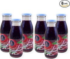 "Kokkino" granatų sultys, 6 x 250 ml, 100 % tiesioginės sultys be pridėtinio cukraus, šalto spaudimo, natūralios ir rankų darbo Graikijos Kokkino ūkyje