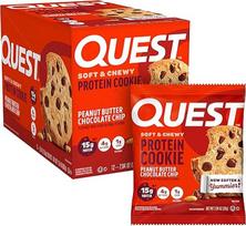 "Quest" baltyminiai sausainiai "Peanut Butter Chocolate Chip", 12 vnt.