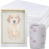 50 putplasčio maišelių pakuotė, 16 x 20 colių, 1/4 colio storio, dideli putplasčio maišeliai, skirti siuntimui, perkraustymui, saugojimui ir pakavimo priedams, skirti puodeliams, taurėms, porcelianui ir stalo indams apsaugoti