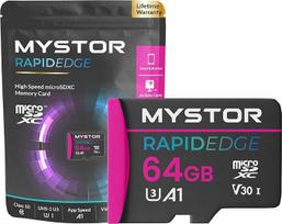 64GB MicroSD Rapid atminties kortelė, skirta Nextbase 522GW, 322GW, 422GW, 622GW, IQ 1K, 2K, 4K Nextbase MicroSD kortelė Dash Cam Micro SD atminties kortelės Dash Cam, Video Speed V30, UHS-1 U3