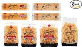 Bandomoji makaronų pakuotė (8 x 500 g) Itališki kietųjų kviečių manų kruopų makaronai + itališki gurmaniški makaronai Polpa 400 g