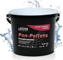 KOIPON Pon Pellets 6 mm 1,75 kg, maistas tvenkinio žuvims, plūduriuojantis pašaras visiems metams, tvenkinio maistas, maistas Koi ir auksinėms žuvelėms