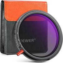 NEEWER 82 mm kintamas ND filtras "3-in-1" + CPL + juodas difuzinis 1/4, ND2-32 (1-5 žingsnių) fotoaparato objektyvo neutralaus tankio filtras Žiedinis poliarizacinis filtras Daugiasluoksnis HD optinio stiklo efekto filtras su