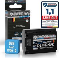 PATONA Platinum NP-FZ100 baterija 2600mAh USB-C įvestis Suderinama su "Sony" NPFZ100 NP FZ100 Alpha 6600 6700 A6600 A6700 A1 A9 9R 9S II A7 III IV A7R 7C 7CR 7S 7R A7III V R3 R4 FX3 FX30 A7C2 A7R3