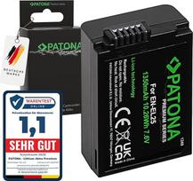 PATONA Premium baterija EN-EL25, skirta pakeisti Nikon EN-EL25a EL25 ENEL25 bateriją, 1350 mAh, 7,6 V, 10,26 Wh, suderinama su Nikon Z30 Z50 Z50II Z FC ZFC 30 50 50 50II