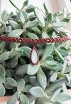 Macrame čokeris su Larimar akmeniu
