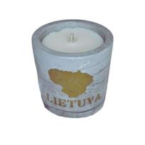 Rankų darbo sojų vaško žvakė Lietuva, 180 g