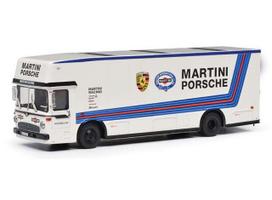 PRE-ORD3R Schuco Modeliukas 1/64 Mercedes Benz O317 Porsche Martini, white