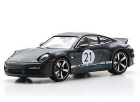 PRE-ORD3R Schuco Modeliukas 1/43 2022 Porsche 911 (992) Sport Classic #21, green