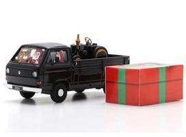 PRE-ORD3R Schuco Modeliukas 1/43 Volkswagen T3a Christmas 2024 + Piccolo Lanz Bulldog, black