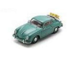 PRE-ORD3R Schuco Modeliukas 1/43 Porsche 356 Coupe with bagage, mint green