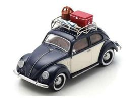 PRE-ORD3R Schuco Modeliukas 1/43 Volkswagen Kever Summer Holidays with roof rack and suitcase, various