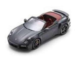 PRE-ORD3R Schuco Modeliukas #S18U00143 1/18 2022 Porsche 911 (992)Turbo S Cabriolet, grey