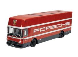 PRE-ORD3R Schuco Modeliukas #S18U00153 1/18 Mercedes Benz O317 *Porsche*, red/white