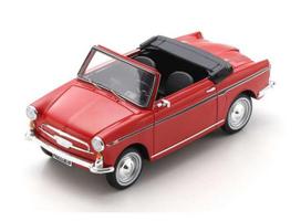 PRE-ORD3R Schuco Modeliukas #S18U00105 1/18 1966 Autobianchi Cabriolet Eden Roc, red
