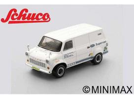 PRE-ORD3R Schuco Modeliukas 1/18 1971 Ford Transit Supervan 1, white/blue