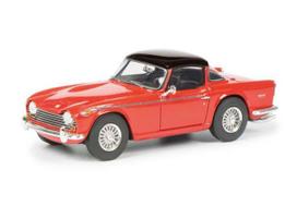 PRE-ORD3R Schuco Modeliukas 1/18 Triumph TR5 Surrey top (closed), red