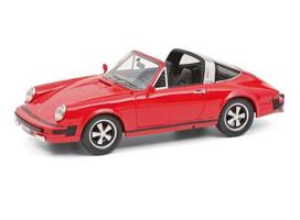PRE-ORD3R Schuco Modeliukas 1/18 1977 Porsche 911 Targa, red
