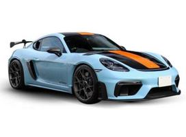 PRE-ORD3R Solido Modeliukas 1/43 2024 Porsche Cayman 718 GT4 RS *Gulf*, orange/blue