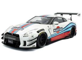 PRE-ORD3R Solido Modeliukas 1/18 2024 Nissan GT-R (R35) W/ Liberty Walk Body Kit  *Martini*, white/red/blue